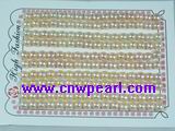 5.5-6mm AAA grade natured pink bread shaped loose pearl beads
